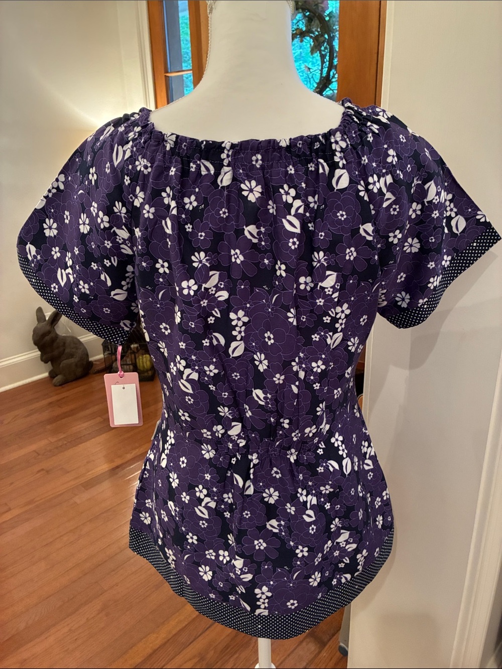 Koi Scrub Tops (3)  Pinks/Purple. Feminine, Boho gathered fit. NWT S - Picture 8 of 8
